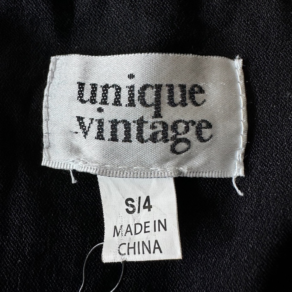 Unique Vintage Black Denim Overalls size S/4 - Picture 14 of 14